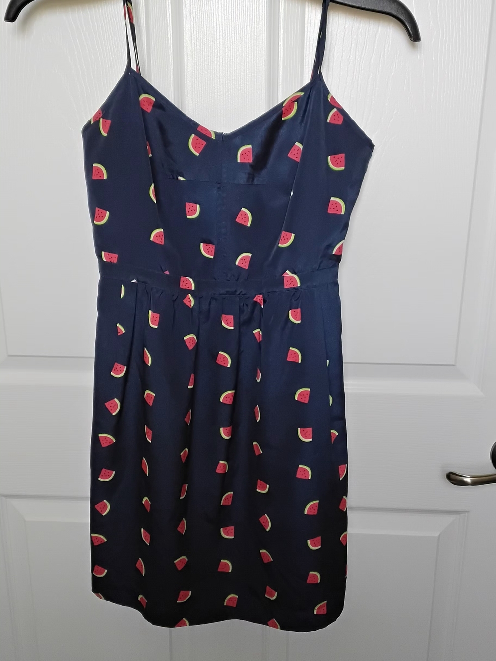 J. Crew Navy Dress with Watermelon Accent, Size 2